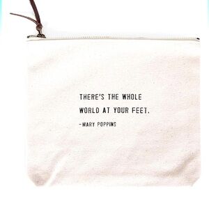 NWT- SugarBoo & Co. Canvas cosmetic bag.